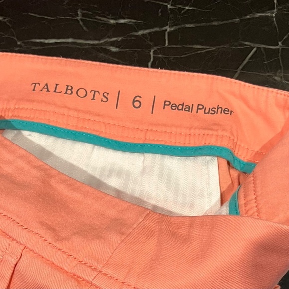 Talbots coral capris pants size 6 - Picture 7 of 8